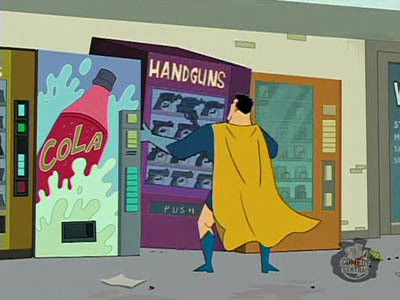 Большая охота Супергероя с использованием автоматического оружия